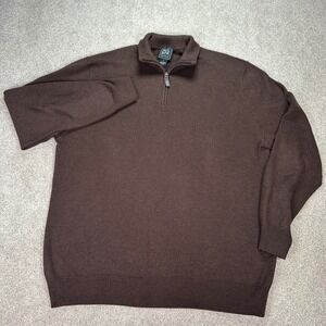 Jos. A. Bank Men's Brown Quarter-Zip Sweater